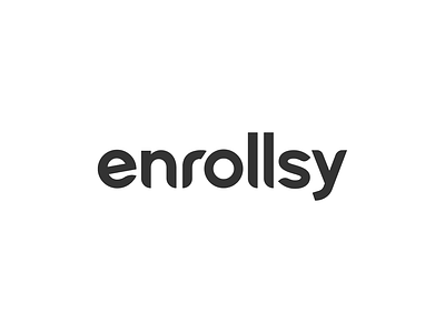 Enrollsy enrollsy letterform logo logo design simple simple logo typelogo