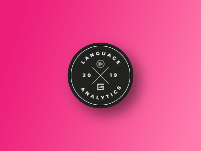 Pluralsight + GitPrime Language analytics badge badge badgedesign brand gitprime gradient patch pink pluralsight seal sealdesign