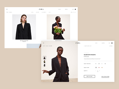 Zara Website Concept - Product Page