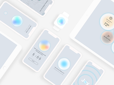 Joy — Ai Self-Care Assistant app concept devices interaction ui ui design uidesign uiux ux ux design
