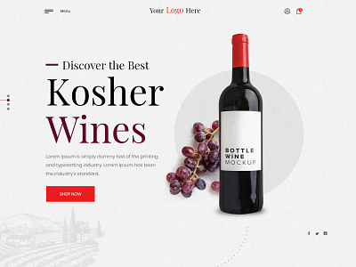 Wines behance branding creativedesign design drink ecommerce website googledesign productdesign ui website wines