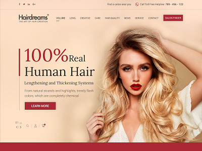 Hairdreams cosmatics cosmatics webdesign