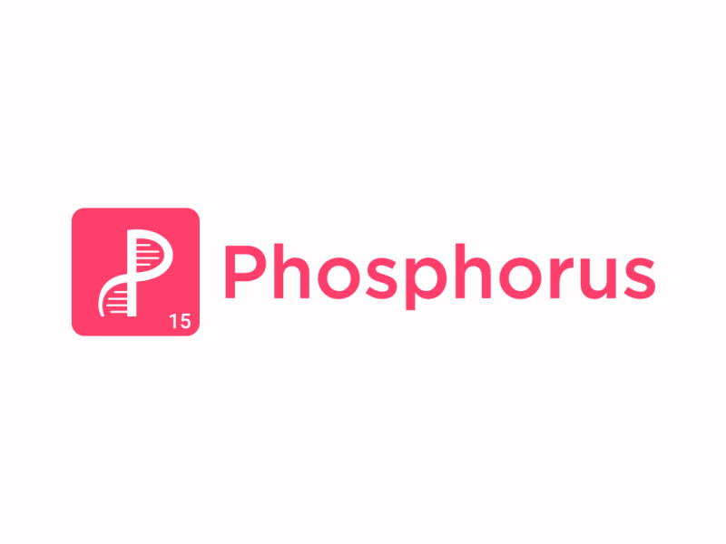 Phosphorus animated logo after effects motion graphics animated 2d animation 2d vector branding icon simple motion logo animation