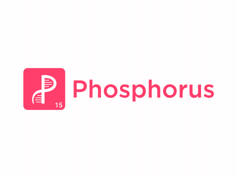 Phosphorus animated logo 2d 2d animation after effects animated animation branding icon logo motion motion graphics simple vector