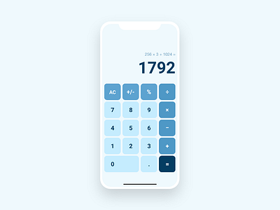 Daily UI  #004 Calculator