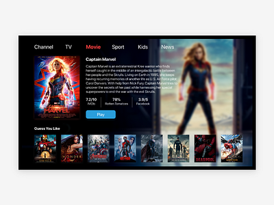 #Dailyui#025 TV UI