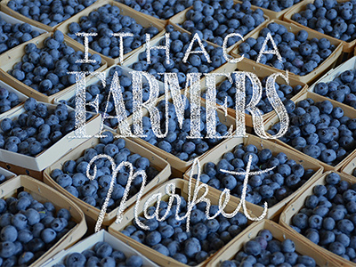 Farmers Market blueberries chalk design hand drawn hand lettered ithaca james mcdonough lettering photo lettering type typesprint typography