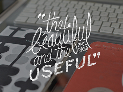 The beautiful and the useful