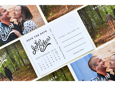 Save the Date design invite james mcdonough lettering photography post card print save the date type typesprint typography wedding