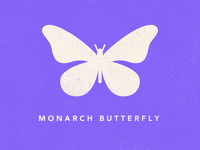 Butterfly Icon butterfly design icon illustration insect james mcdonough monarch butterfly texture vector