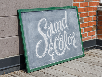 Sound & Color chalk hand lettered james mcdonough lettering sketch type typesprint typography