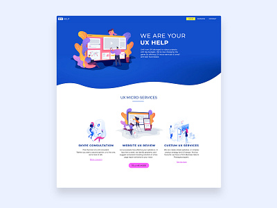 UX HELP—Website and service design design landing landing page service design ui user experience user interface ux web design