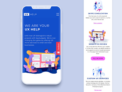 UX HELP—Website and service design