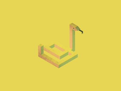 Collection of animals: snake animal design flat isometric perspective serpent zoo