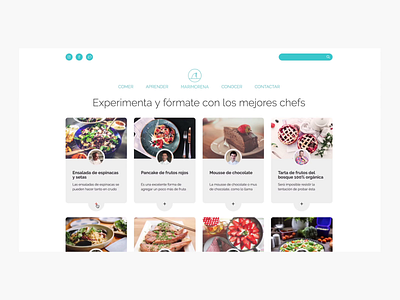 Marimorena's site design food home icon site ui ux ux animation web