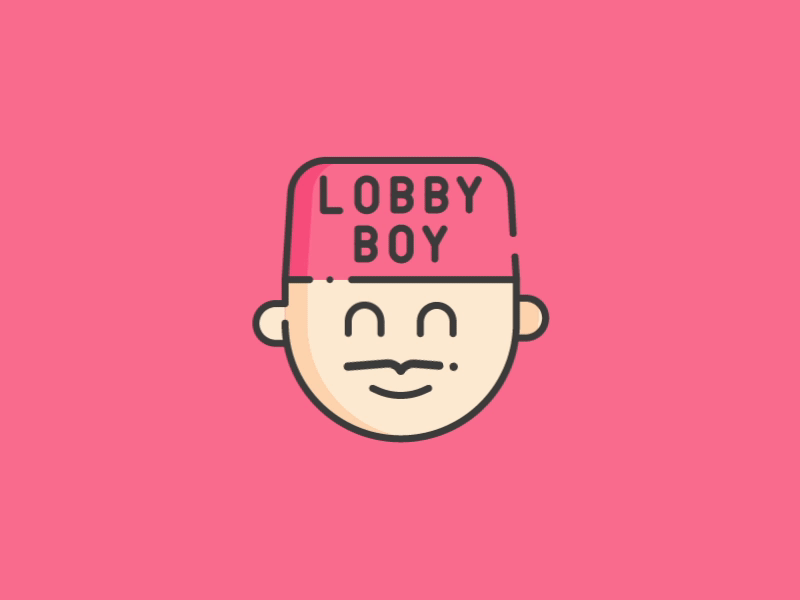 Collection of gif: Lobby Boy aftereffect animation boy design flat icon illustration line lobby motiongraphics vector