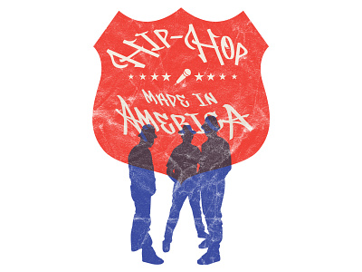 Hip-Hop : Made in America adobe illustrator hip hop hip hop hiphop illustrator rap vector
