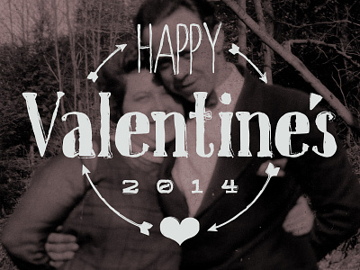 Valentine's 2014 illustrator photoshop typography valentine vintage