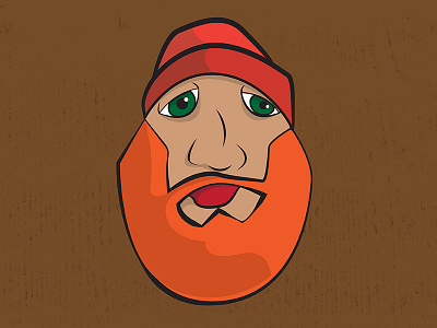 Lumberjack adobe illustrator beard character design illustrator vector