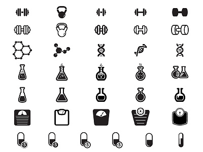 Icons helix icon icons illustrator pill pills scaled science vector weight weights