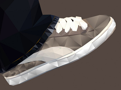 Puma Low-poly illustrator low poly lowpoly puma suede vector