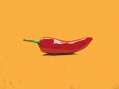 Chili Pepper Low-Poly