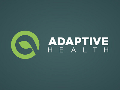 Adaptive Health brand health logo negative space rebrand wellness