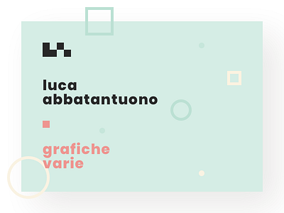 luca abbatantuono • grafiche varie