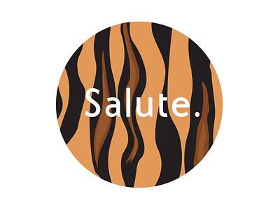 Salutetiger branding logo patern salute tiger