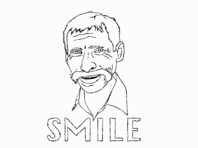 Oldmansmiling drawing illustration old man person smile