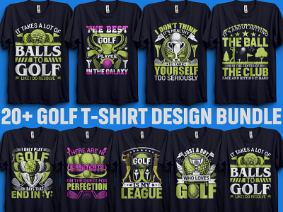 20+ Golf T-Shirt Design Bundle