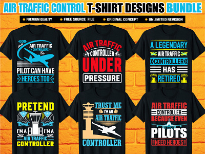 Air Traffic Control T-Shirt design bundle