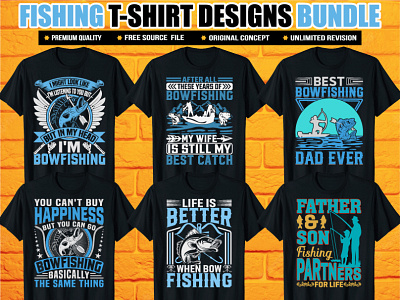 FISHING T-SHIRT DESIGNS BUNDLE