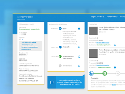 Order Tracking App | LojasKD ecommerce furniture lojaskd material design order order tracking store tracking