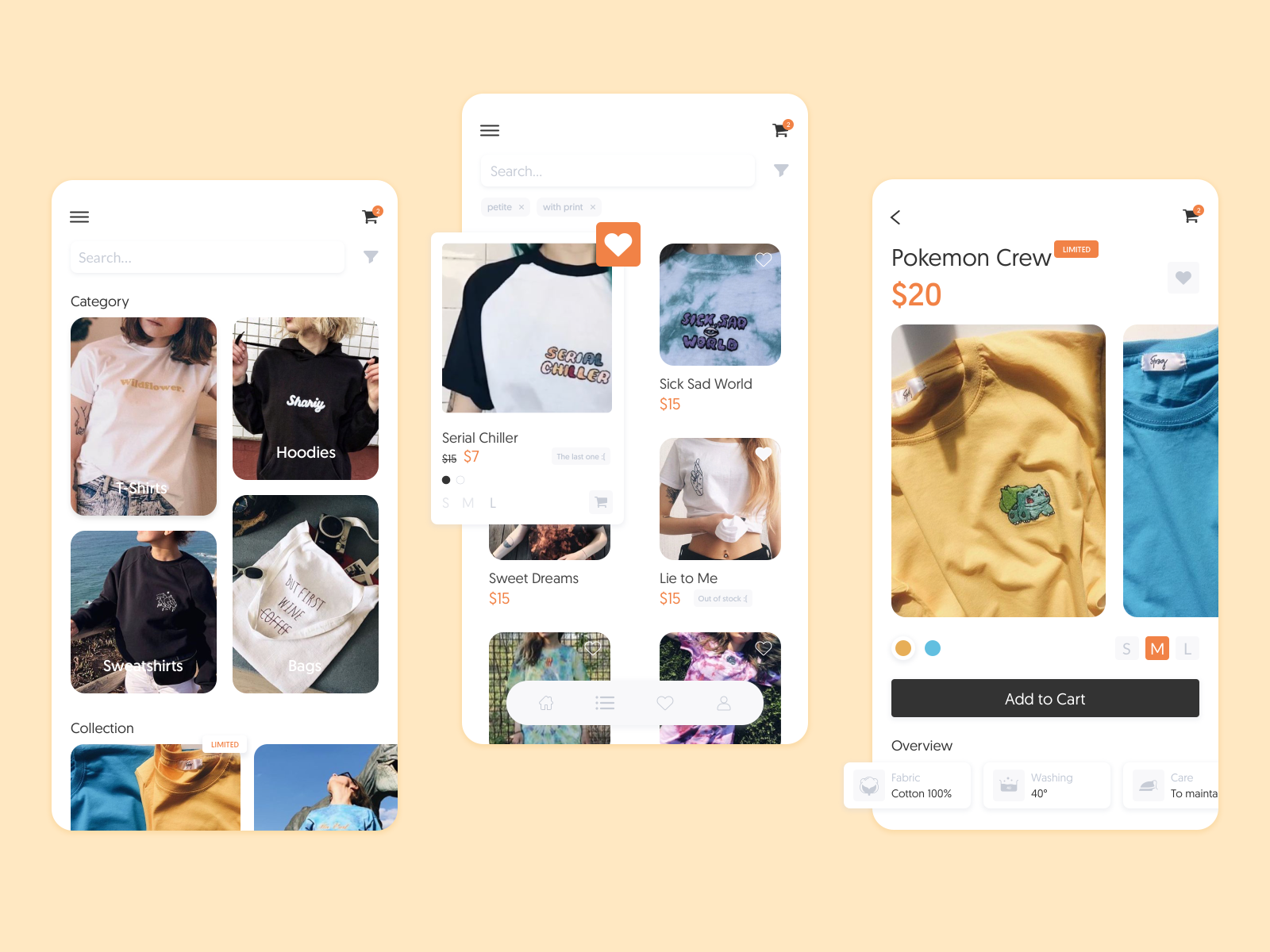 E-commerce App Concept by Lera Kuntsevich ☼ on Dribbble