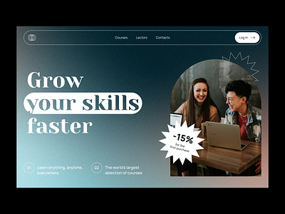 Online courses landing page