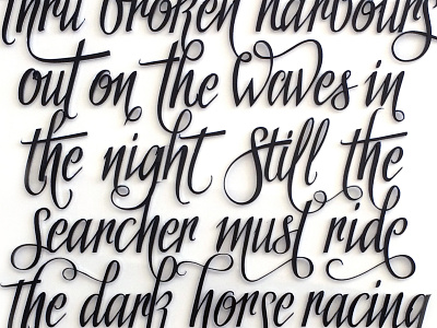 The Searcher lettering typography