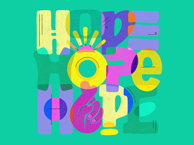 Hope 2020election bidenharris drawing hand drawn illustration joebiden kamala harris lettering lettering art procreate typography