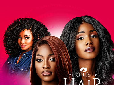 Ad for Hair Parlour 3d branding flyer design graphic design