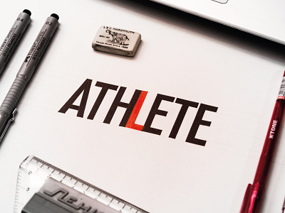 ATHLETE hahdlettering lettering logo logotype typography леттеринг