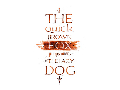 quick fox calligraphy hahdlettering lettering typo typography каллиграфия леттеринг