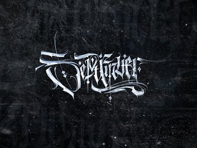 September black3angle calligraphy gothic hahdlettering lettering typo typography каллиграфия леттеринг