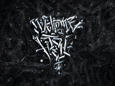 Welcome To Hell calligraphy hahdlettering lettering typo typography каллиграфия леттеринг