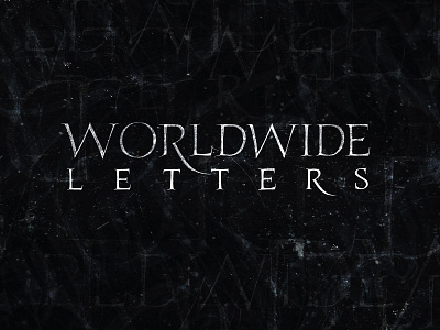 WORLDWIDE Letters calligraphy hahdlettering lettering romancapitals troyan typo typography каллиграфия леттеринг