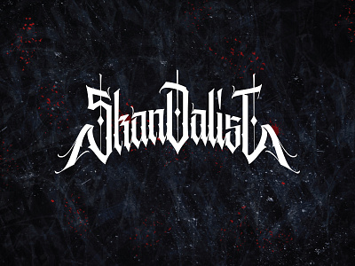 skandalist black3angle calligraphy gothic hahdlettering lettering typo typography каллиграфия леттеринг