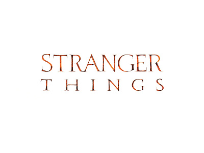 STRANGER THINGS black3angle calligraphy gothic hahdlettering lettering typo typography каллиграфия леттеринг