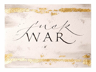 Fuck WAR black3angle calligraphy gothic hahdlettering lettering typo typography каллиграфия леттеринг