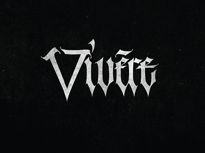 Vivere black3angle calligraphy gothic hahdlettering lettering typo typography каллиграфия леттеринг