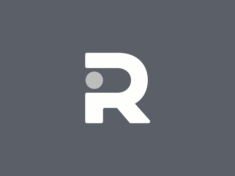 R Logo + Switch animation letter r logo logo animation logo design logo r negative space on off r logo switch turn on