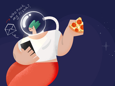 Pizza character design digital painting illustration illustrator pizza procreat
